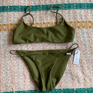 Jade Swim Muse Scoop top and bottoms. NWT
